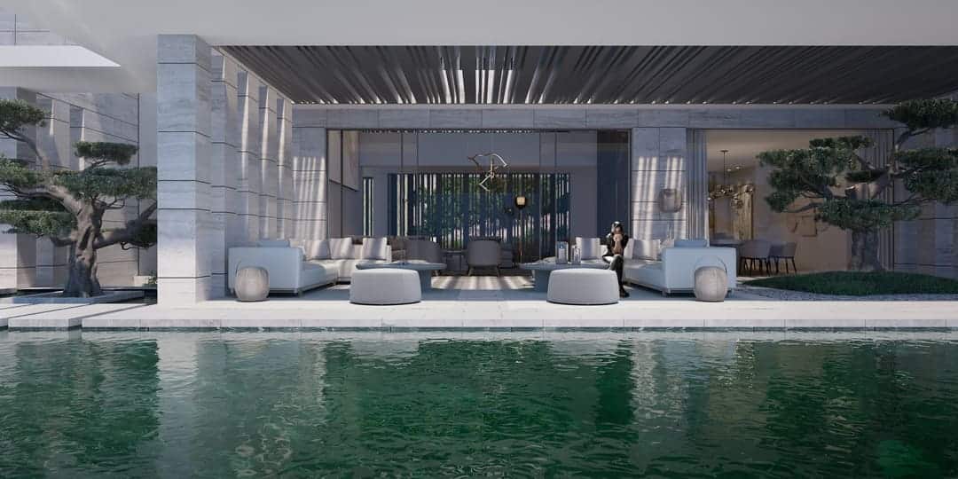 piscina infinita en villa de lujo en la zagaleta