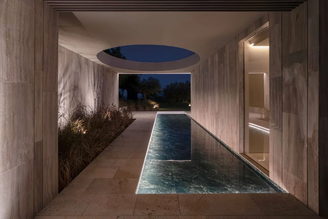 Villa ENSO by ark architect at night